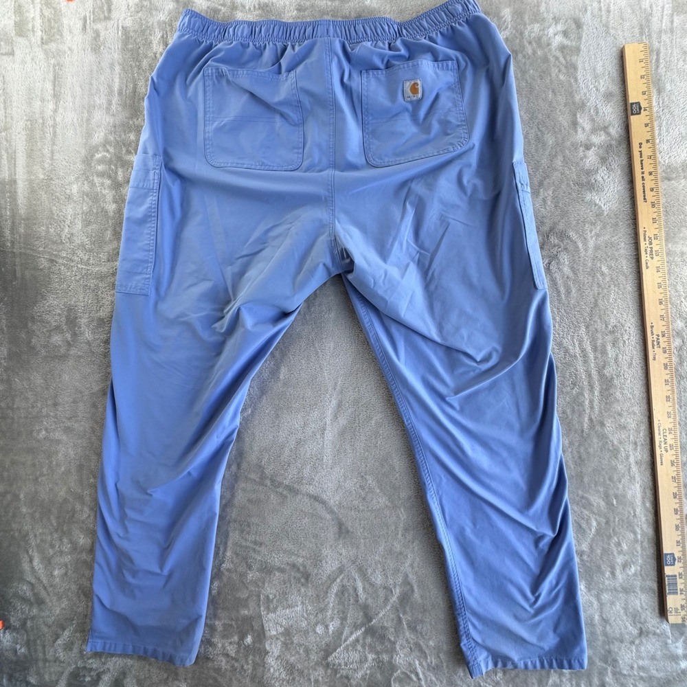 Carhartt Scrub Pants Womens 2XL Blue Medical Nurse Workwear Utility Fit - Picture 10 of 10